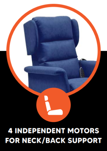 Lumbar Support Adjustable Lift and Recline Chair