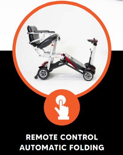 Solax Charge Automatic Folding Mobility Scooter